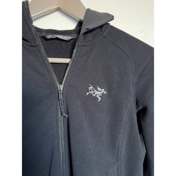 Arcteryx Kaynite Full Zip Hoodie Hoody Jacket Fleece Womens Small Black Gorpcore - Picture 5 of 9